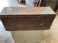 Vintage 21x7 wood tool box