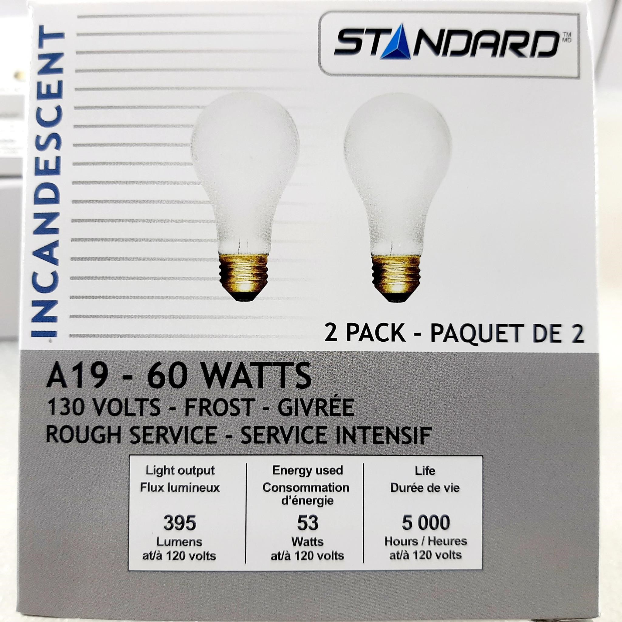 24 ampoules incandescentes 60W STANDARD, neuf
