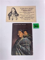 M.C. TON-KA-WAH Musquakie Indians Tama Ia PostCard