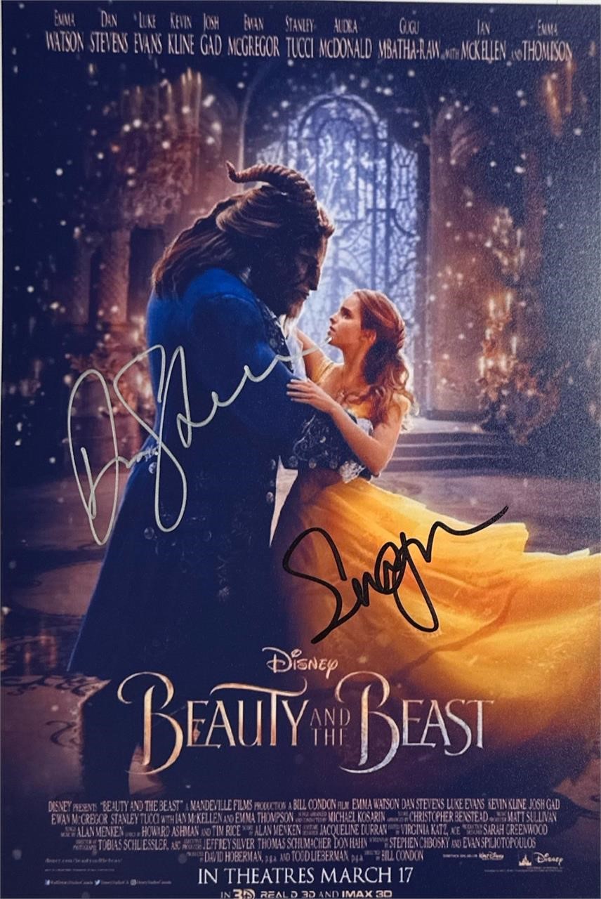 Autograph COA Beauty and the Beast Photo