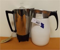 Presto and Corningware Percolators