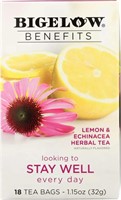 Bigelow Tea Lemon Echinacea  18 ct Lemon 18