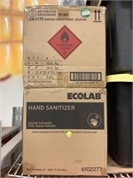 2 boxes of ecolab hand sanitizer 4x1 gallon pumps