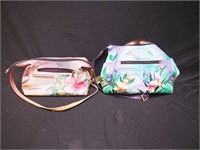 Two Anuschka purses, both with shoulder