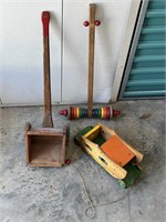 VIntage Wood Nursery Pull-Along Toys