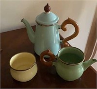 Lot of  3 McKenzie Childs Enamelware Pieces