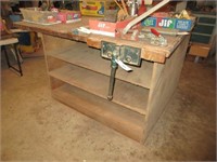 Work table and vise