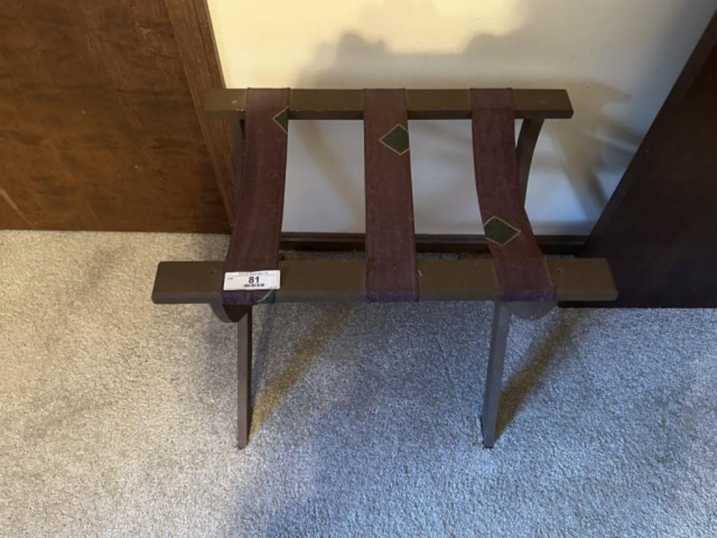 Vintage Folding Luggage Rack