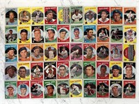 Lot (50) Vintage 1959 Topps Baseball Cards