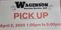 Pick-up  Tue, Apr 2, 2024 1:00pm to 5:00pm cst