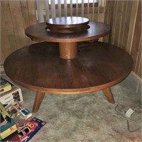 Mid-Century Modern Round Large Size End Table