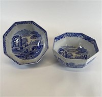 SPODE ITALIAN OCTAGONAL SERVING BOWLS