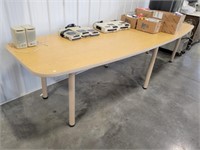 Large Wooden Topped Table