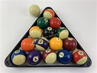 Pool balls and triangle
