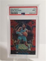 PSA Mint 9 2022 Select Red Wave Mark Williams RC