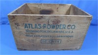 Antique Atlas Powder Co Wooden Crate