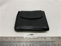 Genuine Black Leather Ladies Wallet Purse Pouch