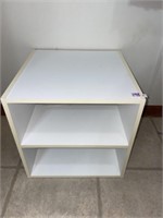 (3) Small White Shelf Units