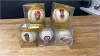Lot of 5 Commemorative Baseballs