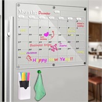 NEW! Magnetic Calendar Fridge, Acrylic Calendar