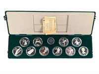 1988 $20 Canadian Silver Olympic Calgary Coins