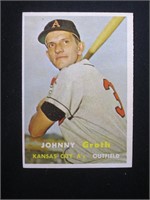 1957 TOPPS #360 JOHNNY GROTH ATHLETICS