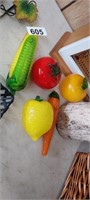 GLASS FRUIT AND VEGETABLES