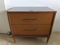 Vintage Kroehler Mid Century 2 Drawer Dresser
