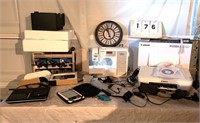 Electronics Lot, Brothers Sewing Machine, Canon 3