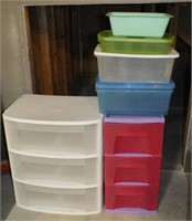 PLASTIC STORAGE DRAWERS & BINS