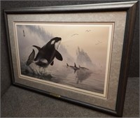 Kromschroeder "Teeming Waters Orcas" S/N Print