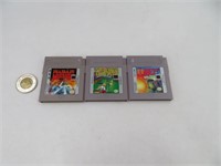 3 jeux de Nintendo Gameboy dont Radar Mission