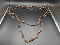 Long Beaded Double Necklace