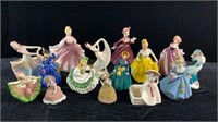 15 Vintage Lady Figurines & Planters