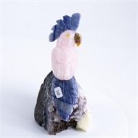 Natural Stone Handcarved Quartz Bird