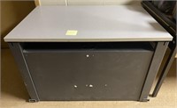 Vinyl Top Metal 2 Seater Student Desk,