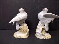 Lefton Porcelain White Doves