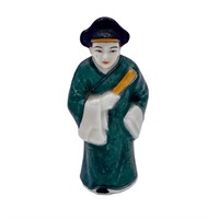 Vintage Chinese Enamel Porcelain Figurine