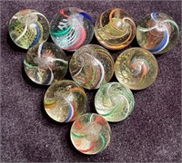 10 GERMAN LATTICINO MARBLES?