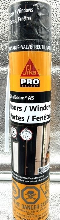 Case of 12 sika boom doors / windows spray foam