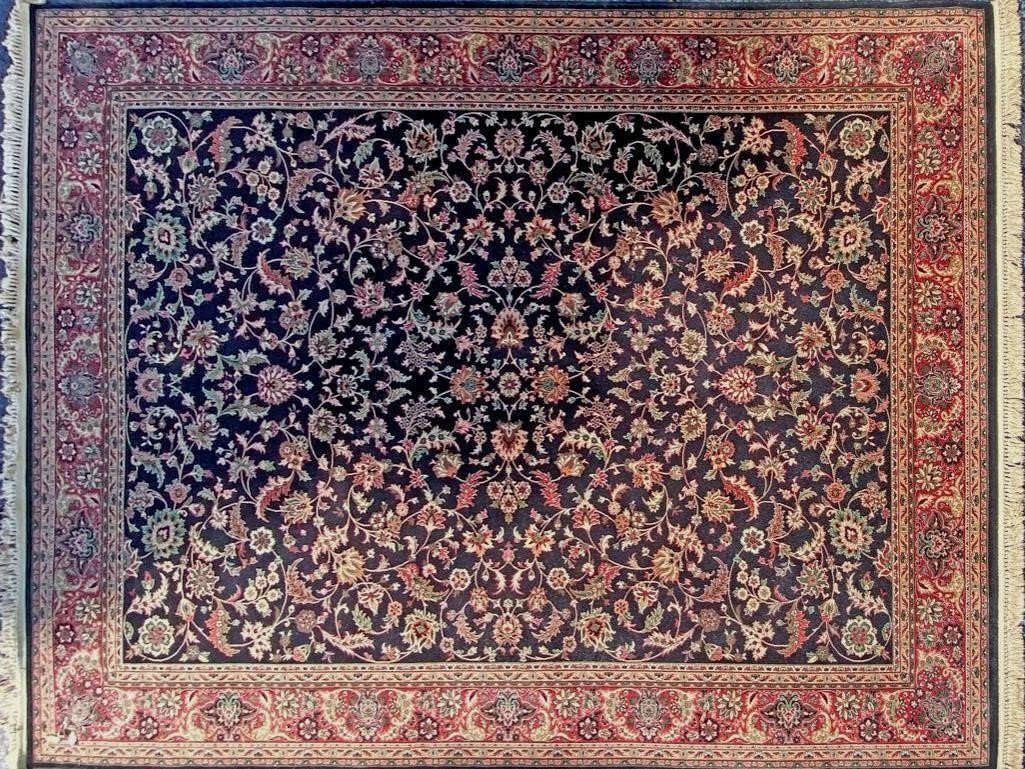 Karastan Black Keshan Rug Made in Belgium