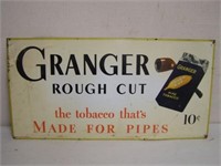 GRANGER ROUGH CUT PIPE TOBACCO 10 CENT SST SIGN -