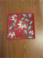 Decorative ceramic platter