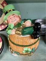 CERAMIC LEPRECHAUN JAR