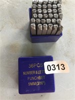 5 mm letter and number stamps