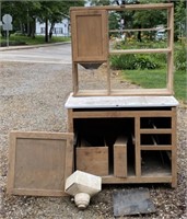 Oak Antique Kitchen Cupboard