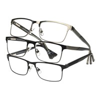 Foster Grant Kyne Square Reading Glasses 3pck +3.0