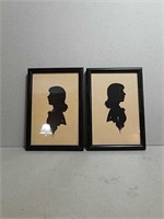 Vintage Framed Silhouettes.