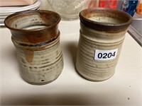 Davis Pottery stoneware cups