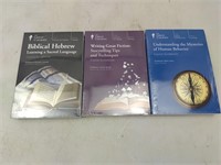 3 GREAT COURSES LECTURE DVDS & BOOKS SEALED